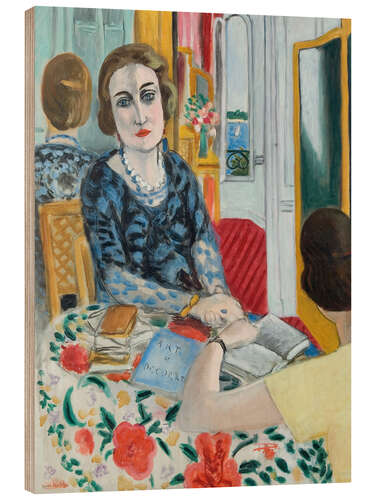 Print på træ Portrait of Baroness Gourgaud, 1924