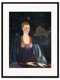 Gerahmter Kunstdruck Porträt von Alicia Galant, 1927