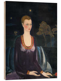 Holzbild Porträt von Alicia Galant, 1927