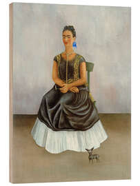 Cuadro de madera Perro Itzcuintli conmigo, 1938 - Frida Kahlo