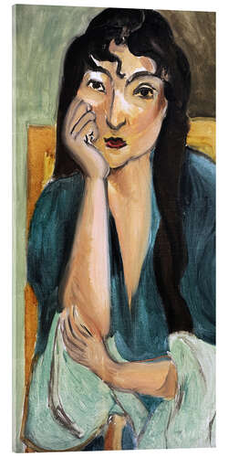Acrylglasbild Meditation (Portrait of Laurette), 1917