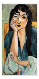 Obraz Meditation (Portrait of Laurette), 1917 - Henri Matisse