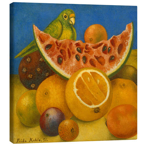 Canvastavla Still Life with Parrot, 1951