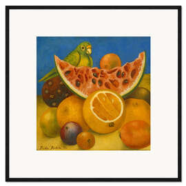 Kehystetty taidepainatus Still Life with Parrot, 1951