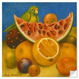 Selvklæbende plakat Still Life with Parrot, 1951
