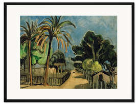 Gerahmter Kunstdruck Englischer Garten in Nizza, 1918 - Henri Matisse