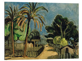 Stampa su plexi-alluminio English Garden in Nice, 1918