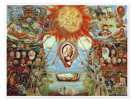 Wall print Moses or The Core of Creation, 1945 I - Frida Kahlo