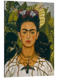 Magnettafel Selbstbildnis mit Dornenhalsband und Kolibri, 1940