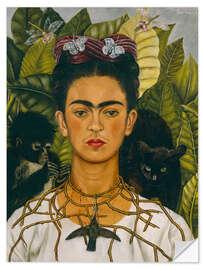 Sisustustarra Self-Portrait with Thorn Necklace and Hummingbird, 1940