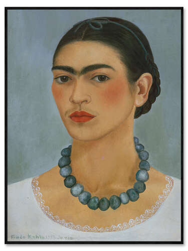 Quadro em PVC Autorretrato com colar, 1933