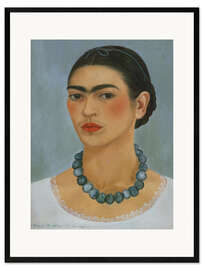 Framed art print Self-Portrait with Necklace, 1933
