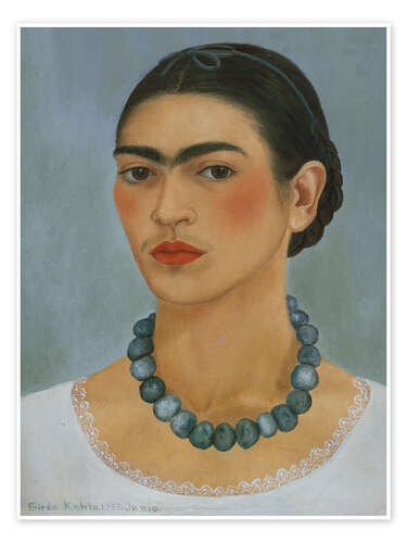 Poster Self-Portrait with Necklace, 1933