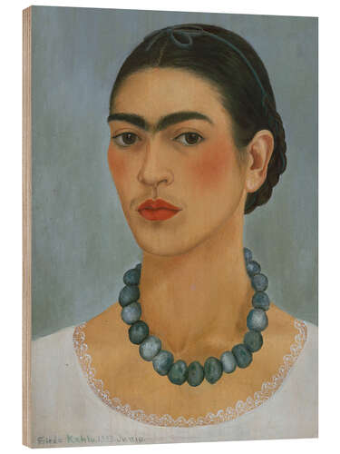 Puutaulu Self-Portrait with Necklace, 1933