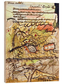 Holzbild Ein Brief, 1943 - Frida Kahlo