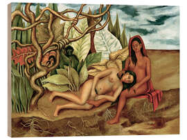 Tableau en bois Two Nudes in the Forest, 1939