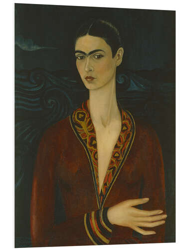 Bilde på skumplate Self-portrait wearing a velvet dress, 1926