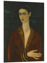 PVC-tavla Self-portrait wearing a velvet dress, 1926