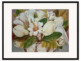Ingelijste kunstdruk Magnolias, 1945