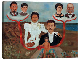 Canvastavla My grandparents, my parents and I, 1936 - Frida Kahlo