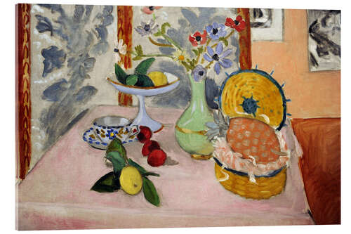 Akrylbilde Anemones and Fruit, 1925