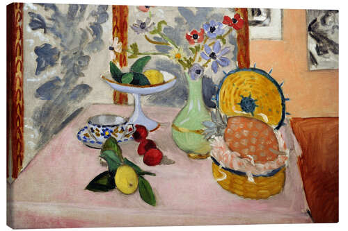 Obraz na płótnie Anemones and Fruit, 1925