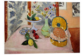 Hartschaumbild Anemones and Fruit, 1925