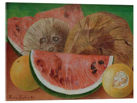 Stampa su vetro acrilico The Coconuts, 1951 - Frida Kahlo