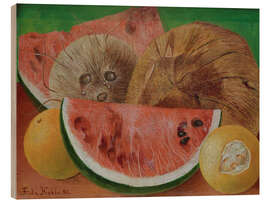 Holzbild Die Kokosnüsse, 1951 - Frida Kahlo