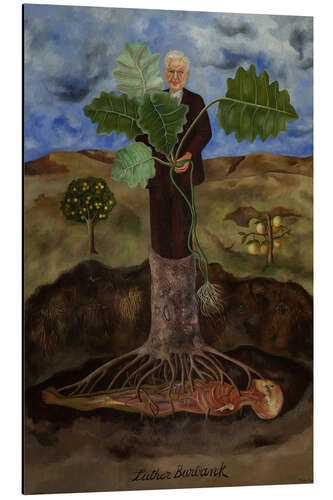 Aluminium print Portrait of Luther Burbank