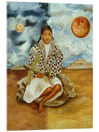 Stampa su vetro acrilico Portrait of Lucha Maria, a Girl from Tehuacán, 1942 - Frida Kahlo