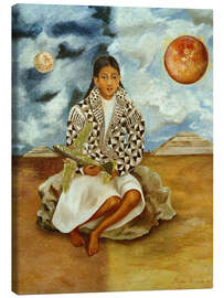 Canvas print Portrait of Lucha Maria, a Girl from Tehuacán, 1942 - Frida Kahlo