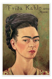 Wall print Self-Portrait MCMXLI, 1941 - Frida Kahlo