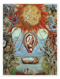 Wall print Moses or The Core of Creation, 1945 II - Frida Kahlo