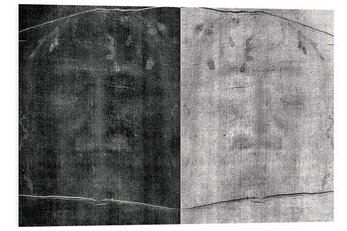 Foam board print Turin Shroud of Jesus Christ