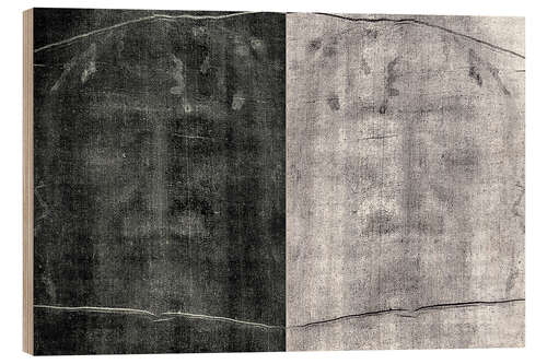 Trätavla Turin Shroud of Jesus Christ