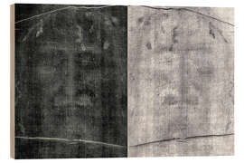 Trätavla Turin Shroud of Jesus Christ