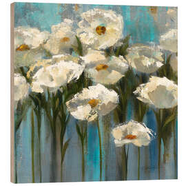 Obraz na drewnie Anemones by the Lake - Silvia Vassileva