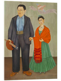 Quadro em acrílico Frieda and Diego Rivera, 1931 - Frida Kahlo