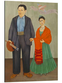 Tableau en aluminium Frieda and Diego Rivera, 1931 - Frida Kahlo