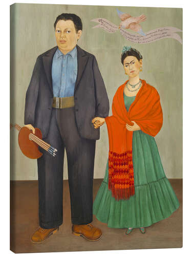 Tableau sur toile Frieda and Diego Rivera, 1931