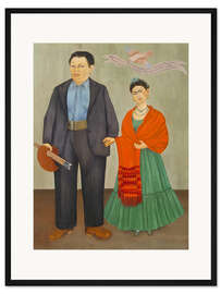 Gerahmter Kunstdruck Frieda und Diego Rivera, 1931