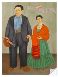 Wandsticker Frieda und Diego Rivera, 1931