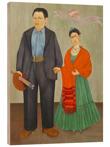 Obraz na drewnie Frieda and Diego Rivera, 1931