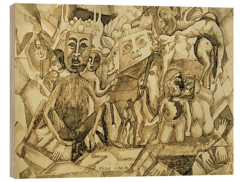 Wood print Karma, 1946