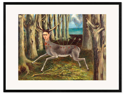 Ingelijste kunstdruk The Wounded Deer, 1946