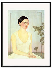 Gerahmter Kunstdruck Dama de Blanco (Weiße Dame), 1928