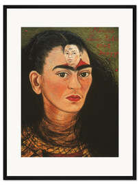Gerahmter Kunstdruck Diego und ich, 1949 - Frida Kahlo