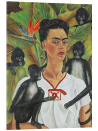 Acrylic print Self-portrait with monkey, 1943