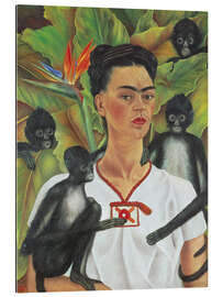 Gallery print Self-portrait with monkey, 1943